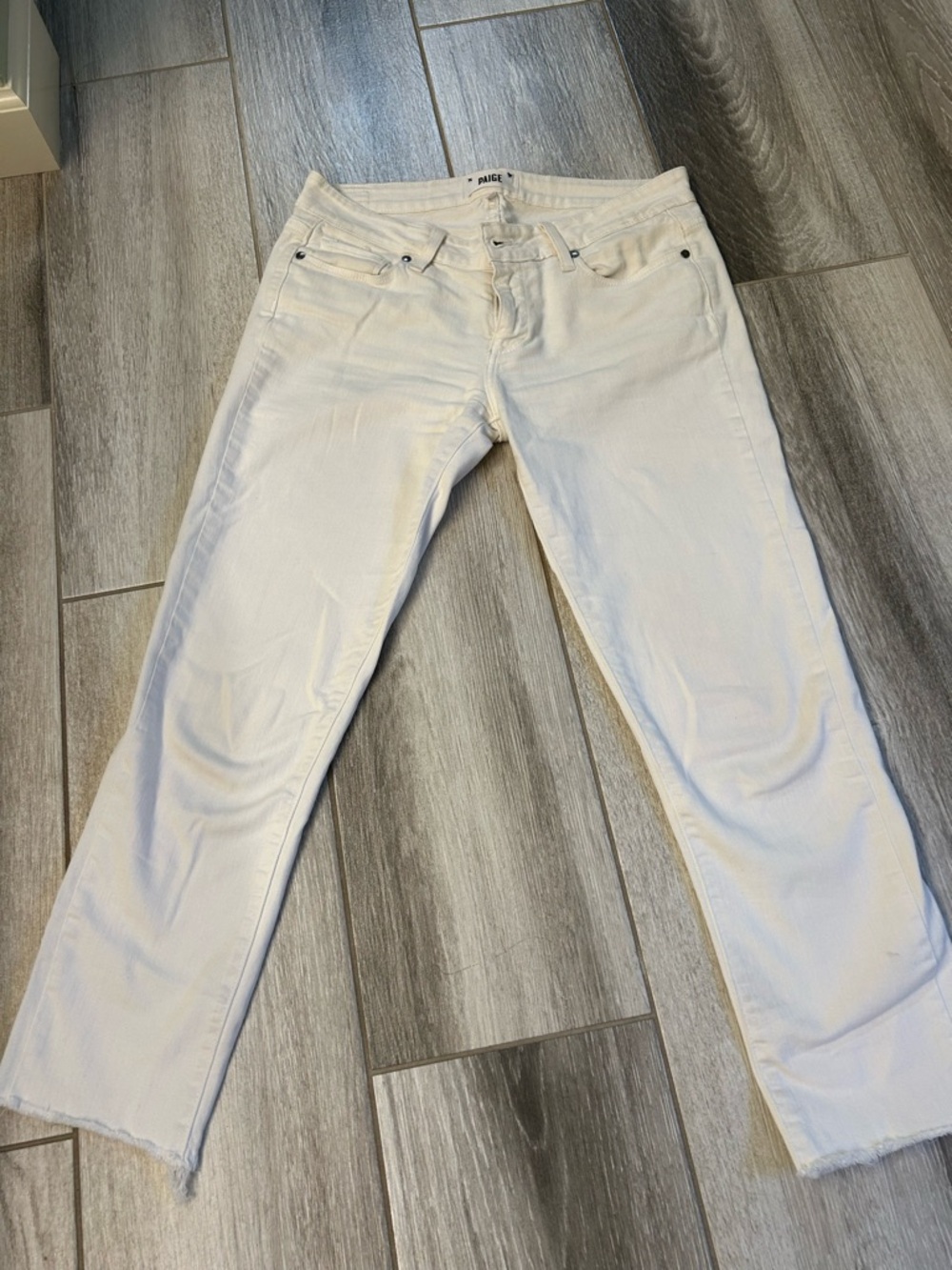 White Women's Straight-Leg Jeans